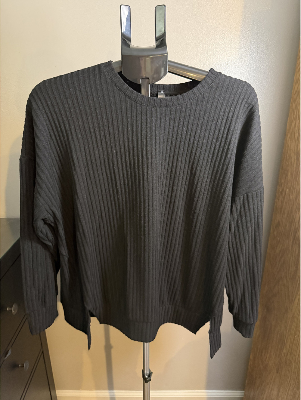 Torrid Sleep Size 0 Black Ribbed Lounge Set Top & Shorts